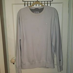 White Champion Sweatshirt Large Reverse Weave